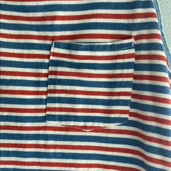 Striped Sleeveless Top in Red and Blue - Picture 3 of 6